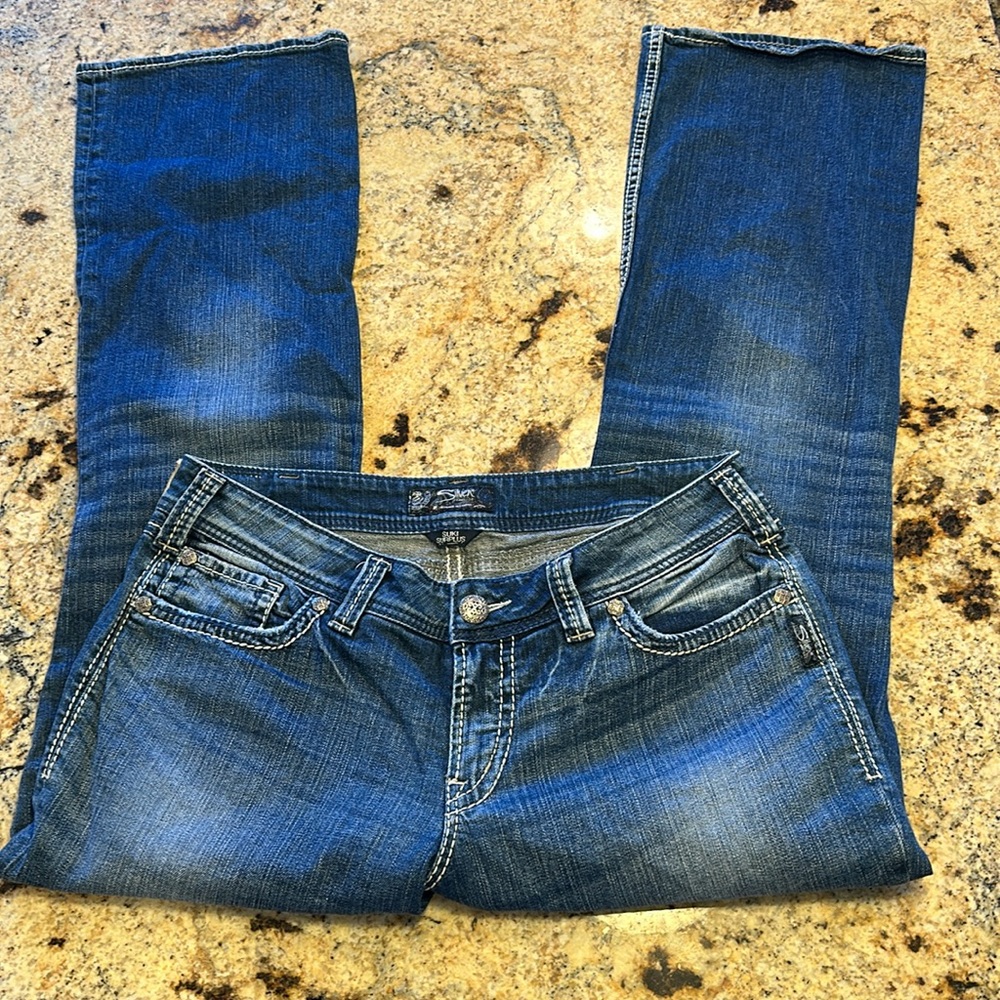 Suki Surplus Silver Bootcut Jeans